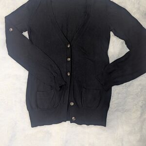 Black Button-Up Cardigan